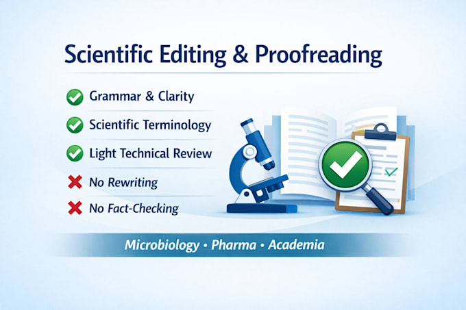 provide light technical review of scientific texts
