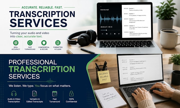 transcribe your audios to text