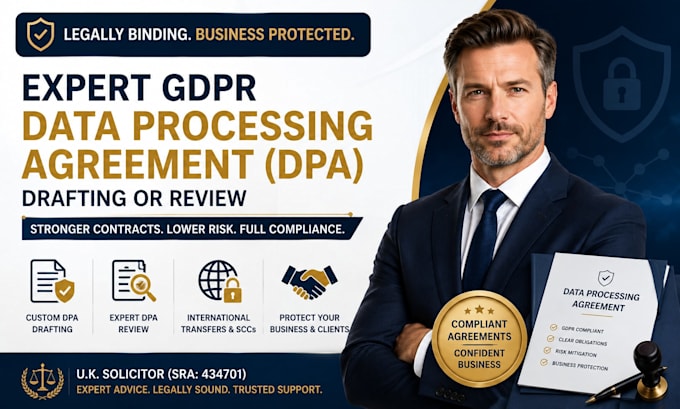 draft or review your expert gdpr data processing agreement dpa
