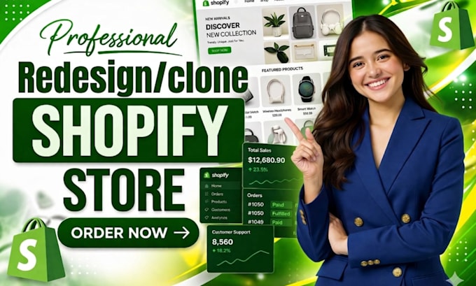 clone shopify website, redesign or duplicate shopify store