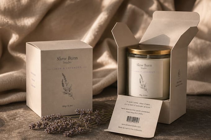 design modern product packaging and lables with 3d mockups