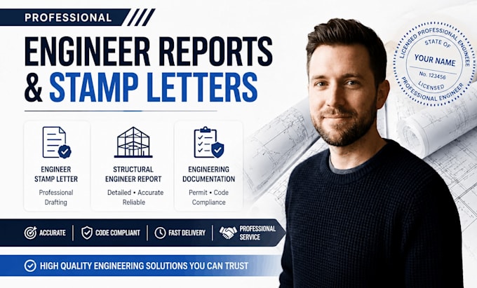 draft engineer stamp letter, engineer report, structural engineer report