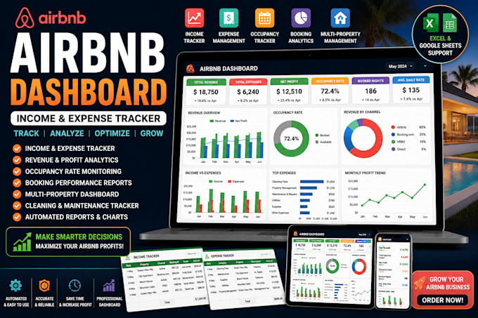 create an airbnb analytics spreadsheet