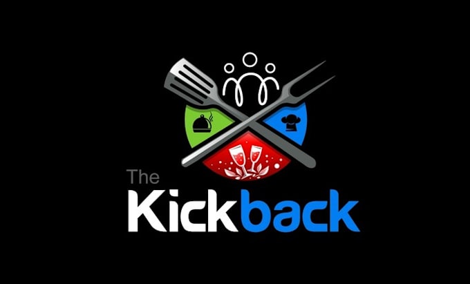 do iconic included logo for branding the kickback bar grill