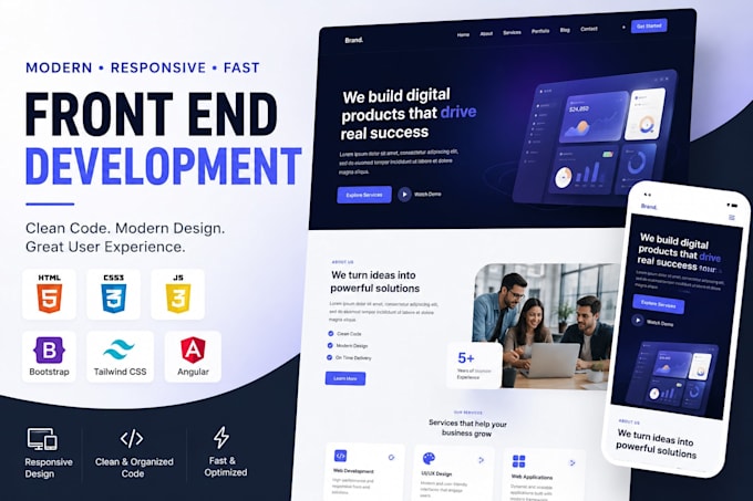 do front end website development