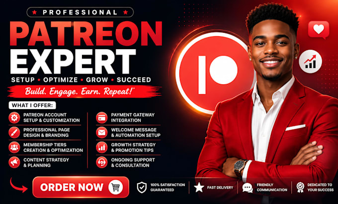 create a professional patreon profile and page