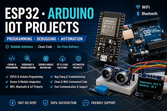 develop esp32 and arduino projects