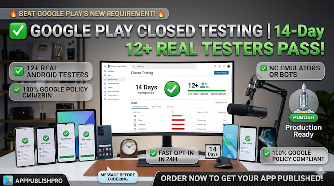 be your android app tester for google play 14 days closed testing