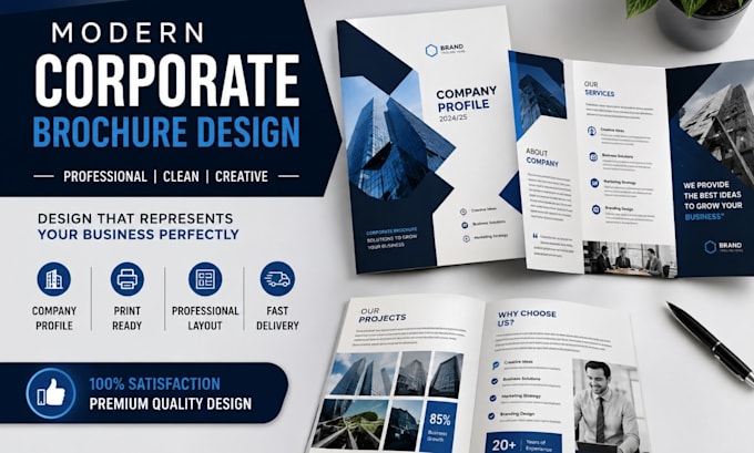 design modern corporate brochure design