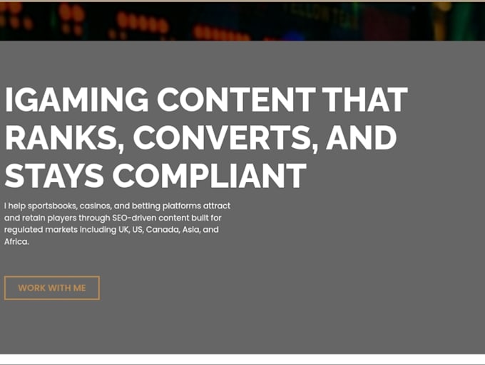 write igaming content that ranks and converts