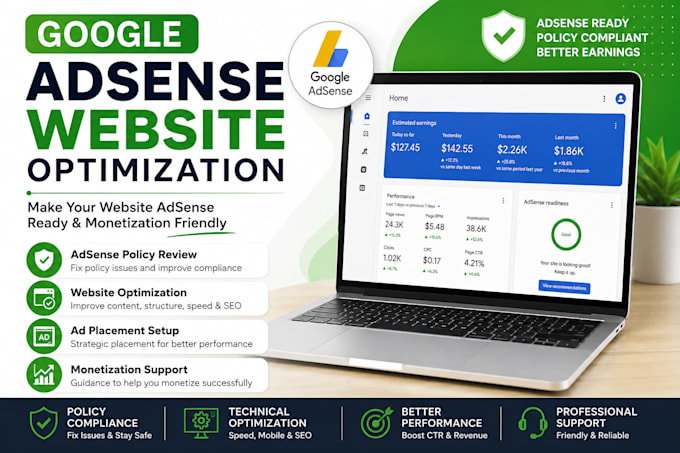 optimize your website for google adsense approval