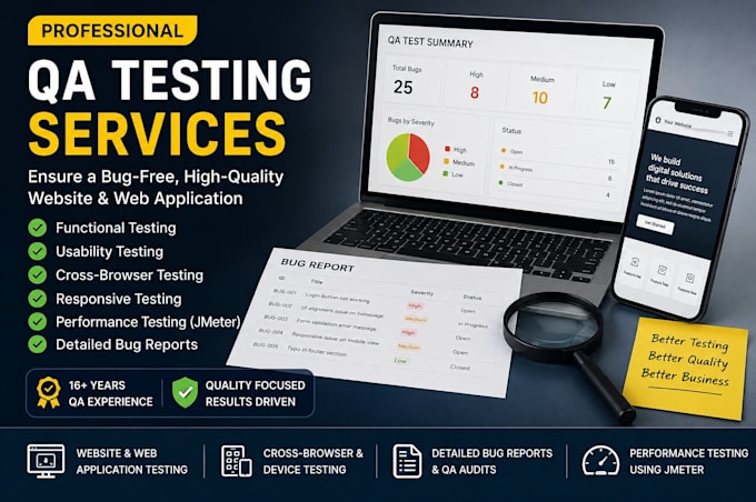 test your website and provide detailed bug reports