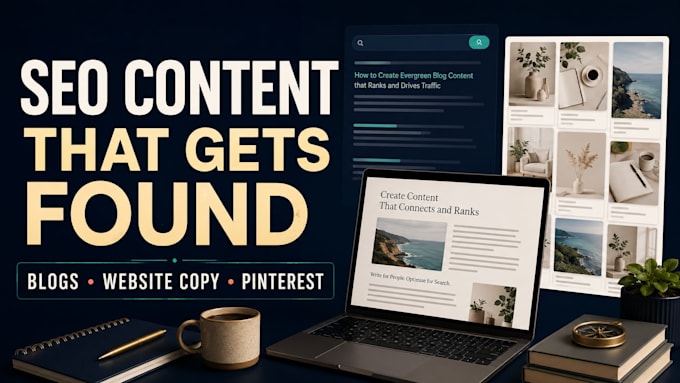 write SEO blog posts and pinterest content
