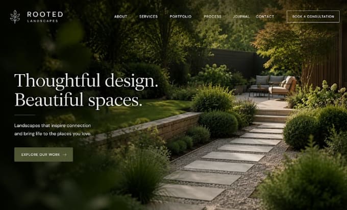 build squarespace gardening website landscaping website outdoor design website