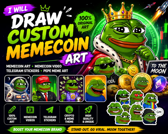 design custom meme coin graphics