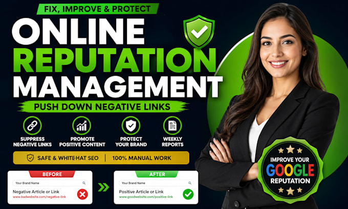 do online reputation management and suppress negative links