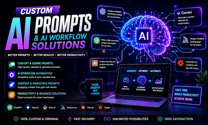 create custom ai prompts and ai workflow solutions