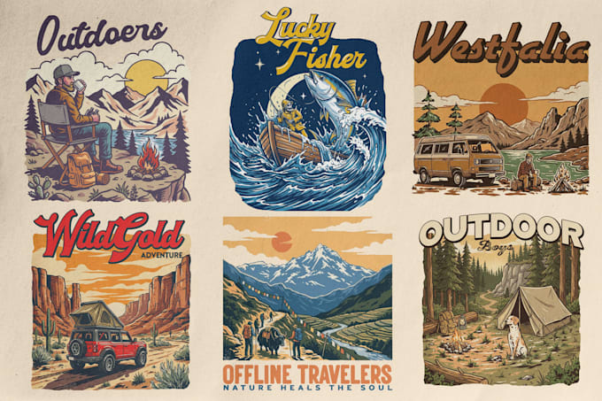 create vintage t shirt design