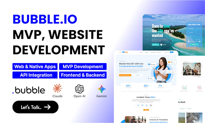 do bubble developer job, build bubble app, bubble io website