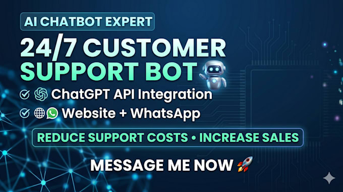 develop smart ai chatbot for customer support automation