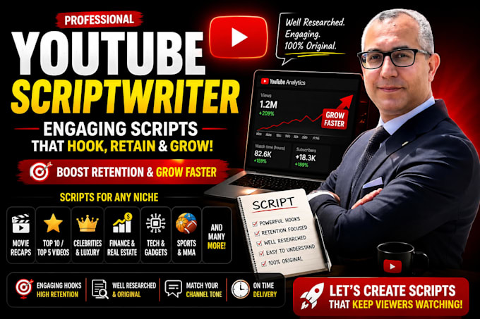 be your professional youtube video scriptwriter