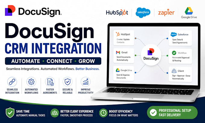 integrate docusign with hubspot salesforce and CRM tools