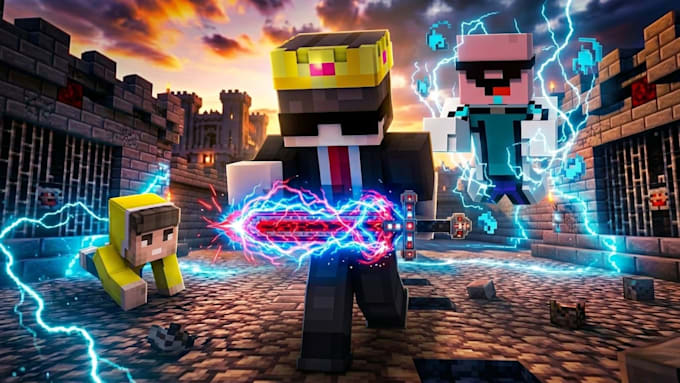 make a 3d thumbnails gaming and blog order now