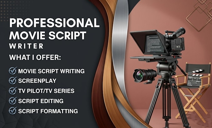be your scriptwriter screenplay scriptwriting youtube script tv script editing