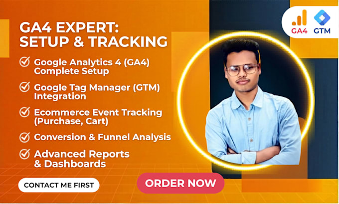 setup google analytics 4 ga4 GTM ecommerce tracking shopify