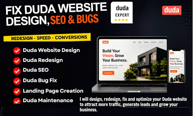 do professional duda website design build duda website redesign website