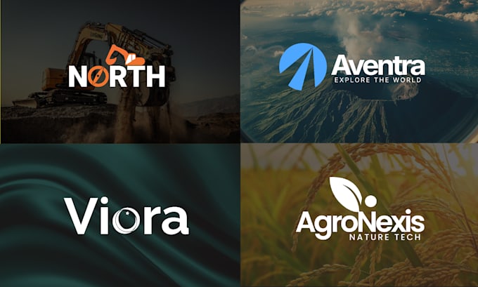 modern minimalist business logo design brand identity branding kit