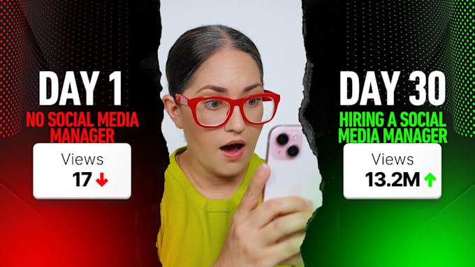 be your facebook or instagram social media manager