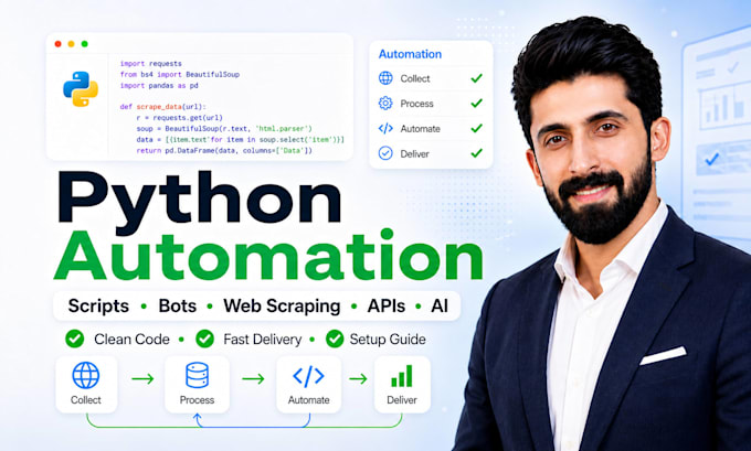 build python automation scripts as your python developer
