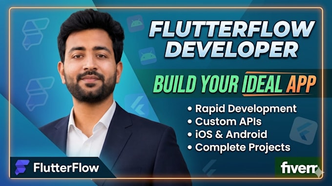 build a professional flutterflow app with responsive UI and firebase