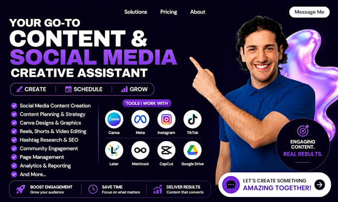 be your creative virtual assistant for admin support  executive social media VA
