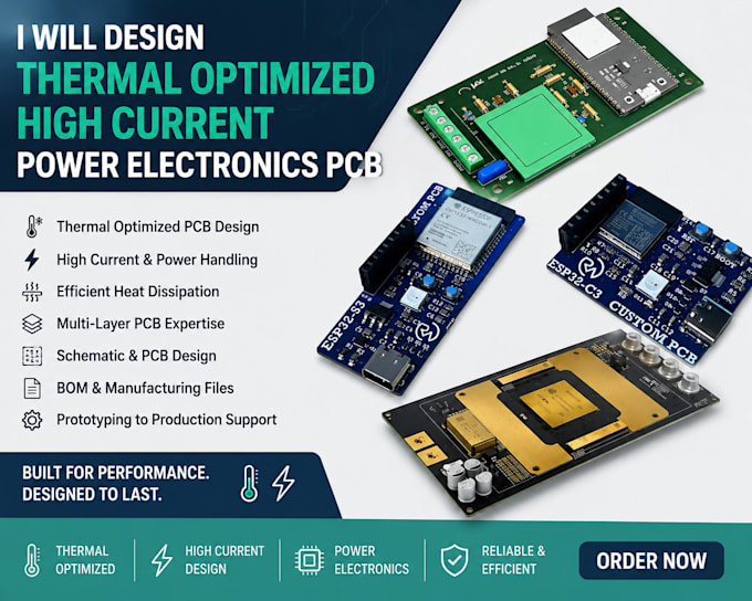 design thermal optimized high current power electronics pcb