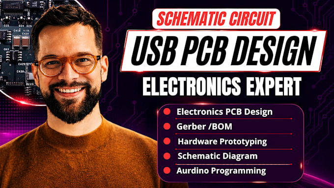 do custom pcb design schematic pcb layout for esp32 iot usb hub circuit design