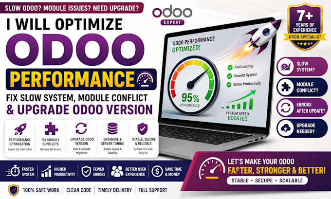 optimize odoo performance fix slow system module conflict upgrade odoo version