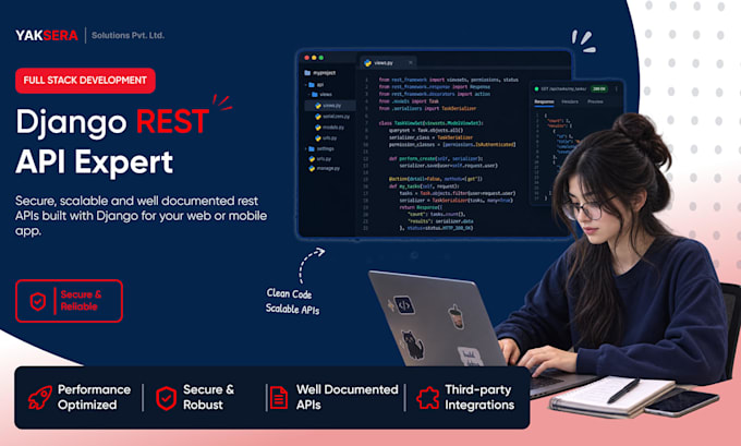develop a full stack web application using next js react and django rest API