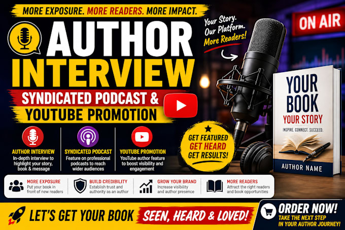do interview author syndicated podcast youtube author