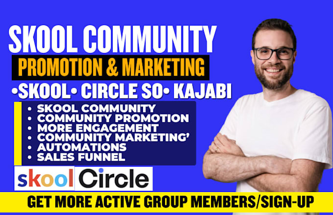 do skool promotion skool community setup organic growth skool manager