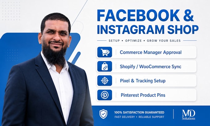 setup facebook shop instagram shop and e commerce product catalog