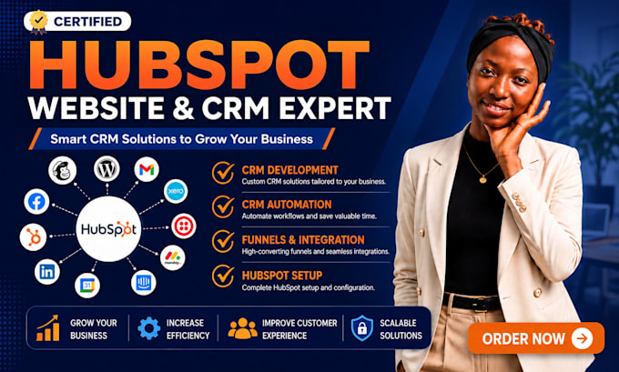do hubspot CRM setup, automation, zapier integration expert