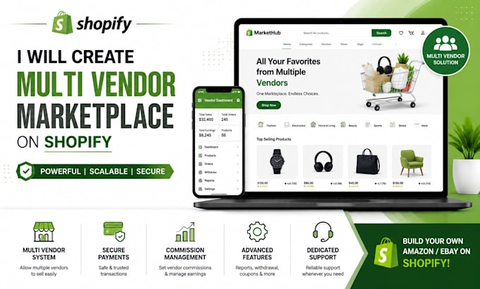 create a shopify multi vendor marketplace for your business