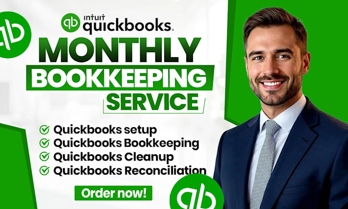 do accounting and bookkeeping cleanup, using quickbooks
