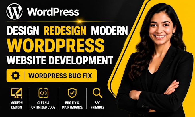 design redesign modern wordpress website development wordpress bug fix