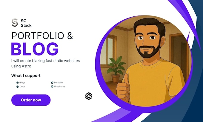 build a blazing fast blog or portfolio using astro