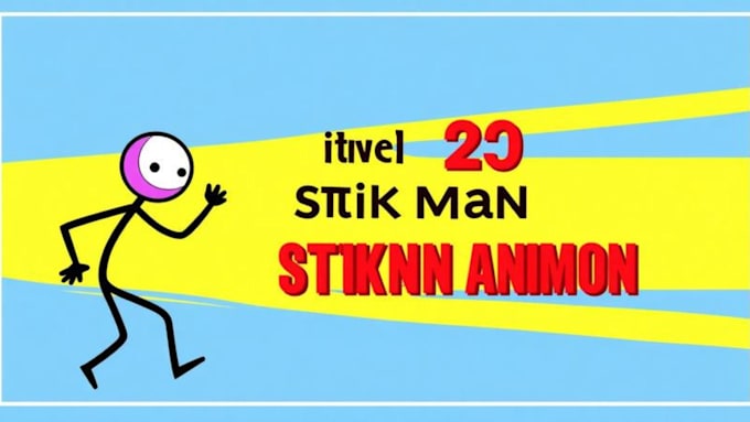 create viral 2d stickman animation 2d stick figure for faceless video