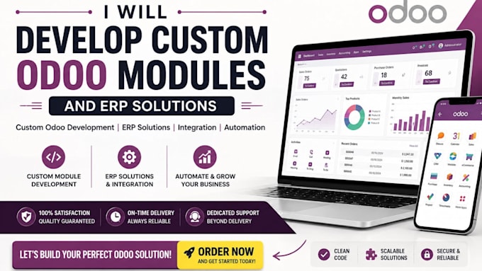 develop custom odoo modules and erp solutions