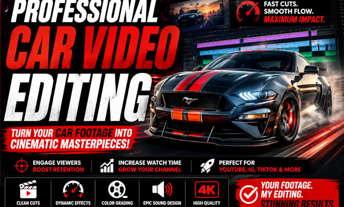create cinematic car inventory showcase videos